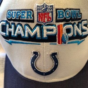 Indianapolis Colts NFL Super Bowl Champions Hat - Blue, Red, and White Unisex